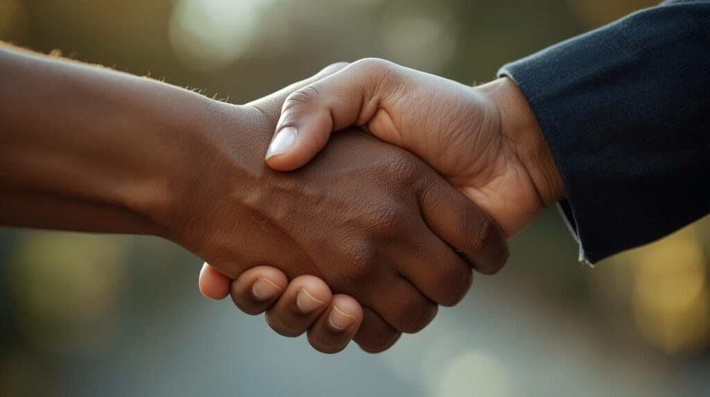 hand shakes for trust