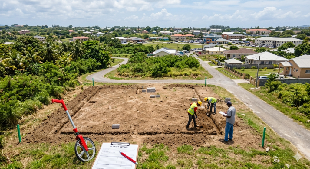 Securing the right plot of land requires thorough background checks and on-site verification
